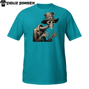 Sinister Skeleton T-Shirt | Twisted Top Hat Ghoul | Creepy Horror Tee - Bild 1 von 33