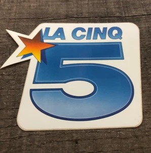 vintage autocollant télévision tv )) LA CINQ 5 - Bild 1 von 1