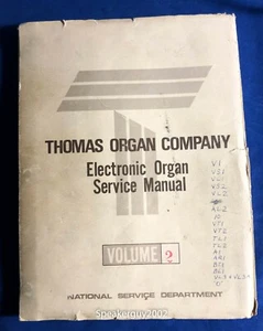 Thomas Organ Service Manual Volume 2 / V1 VS1 VL1 VS2 VL2 AL2 VT1 VT2 TL1 TL2 A1 - Picture 1 of 2