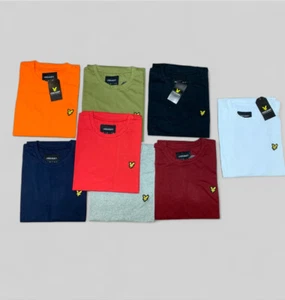 MENS LYLE AND SCOTT SHORT SLEEVE PLAIN T-SHIRT - Picture 1 of 6