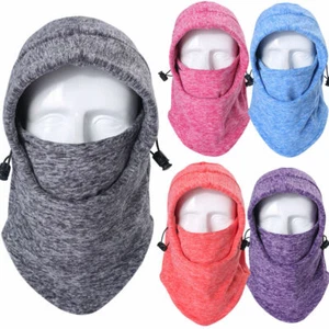 Windproof Balaclava Fleece Neck Winter Warm Ski Full Face Mask for Cold Weather - Picture 1 of 26