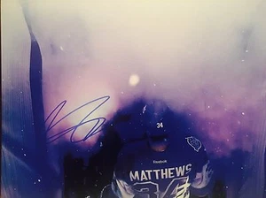 AUSTON MATTHEWS SIGNED 11x14 TORONTO MAPLE LEAFS CENTENNIAL CLASSIC AUTOGRAPH - Picture 1 of 1