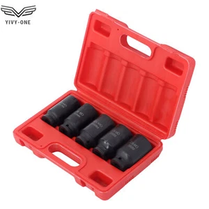 5PCS 12 Points 1/2" Deep Impact Socket Set 30MM 32MM 34MM 36MM 38MM - Picture 1 of 10