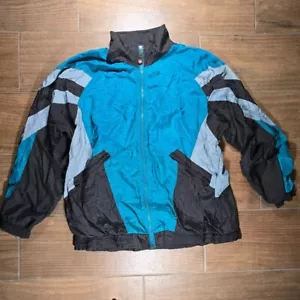 Vintage Rossignol Ski Windbreaker Jacket 90’s Tri Color Retro SZ Large - Picture 1 of 5
