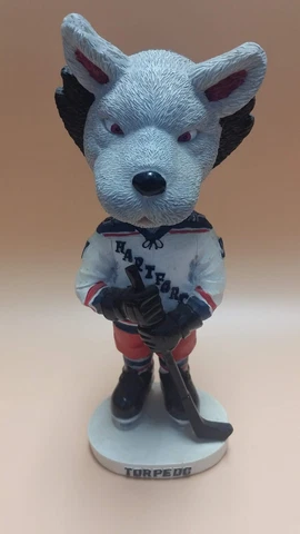 Genuine, Hartford Wolfpack “Torpedo “ Bobblehead Cover