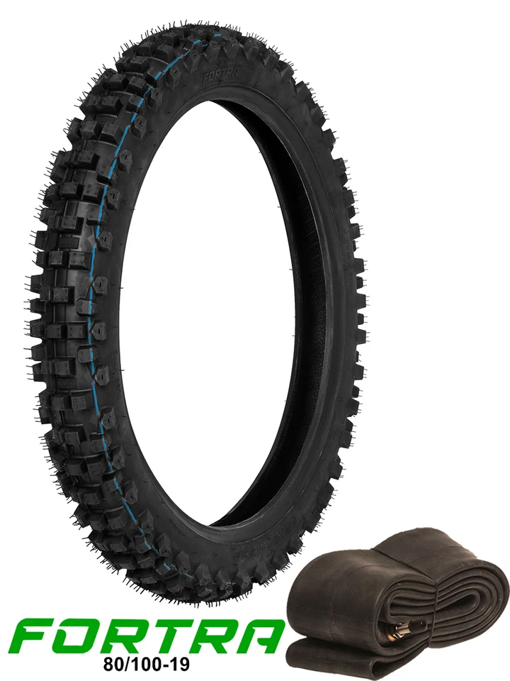 SUR RON SURRON REAR FRONT TYRE + INNER TUBE 80/100-19 OFF ROAD TYRES TIRES - Image 1 of 1