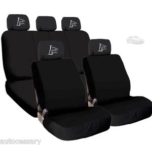 For Toyota 4X Live Laugh Love Headrest Cover Black Cloth Car Truck Seat Covers  - Bild 1 von 8