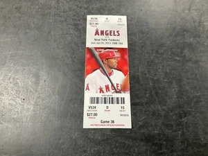 ANGELS 2013 TICKET STUB 6/16/13 VS YANKEES ~ MARIANO RIVERA SAVE # 632 - Bild 1 von 1