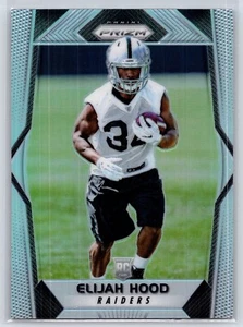 2017 Prizm Elijah Hood Rookie Silver #300 Raiders - Imagen 1 de 2