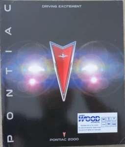 2000 Pontiac Sunfire Firebird Grand Am Grand Prix Montana Prospekt Brochure - Bild 1 von 4