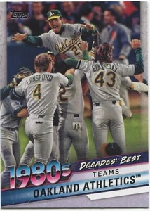 ATHLETICS TEAM 2020 Topps Series 2  1980sCDecades' Best - ATHLETICS - #DB-52 - Picture 1 of 1