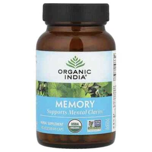India biologica, memoria, 90 capsule vegetariane - Foto 1 di 2