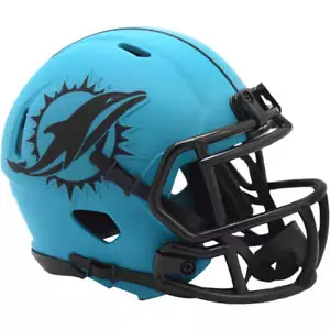 Mini casco de fútbol americano Miami Dolphins Rave Riddell Speed - Imagen 1 de 3