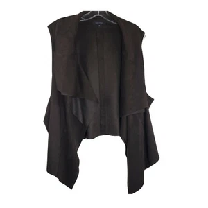 Karen Kane Brown Faux Suede Asymmetrical Hem Vest Size 3X - Picture 1 of 9