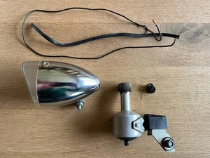 Union Chrome Retro Vintage Fahrrad Lampe Scheinwerfer K10685 Original Oldtimer - Bild 1 von 6