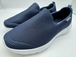 Skechers Womens Go Walk Joy Navy Slip On Goga Mat Athletic Shoes Size 8.5 EUC - Picture 1 of 14