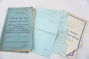 1973 Scottish Region Railway Working Timetable Section C Dundee - Bild 1 von 8
