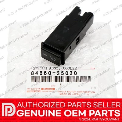 Interruptor enfriador de aire acondicionado original Toyota 1998-2000 4Runner Tacoma OEM 84660-35030 Foto 1 de 4