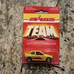 Vintage Majorette Movers 200 series #275 FORD ESCORT scale diecas 1/64 Yellow - Picture 1 of 10