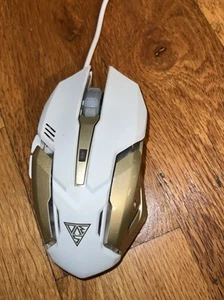 Used Gamdias White & Gold Wired Laser Gaming Mouse  - Picture 1 of 1