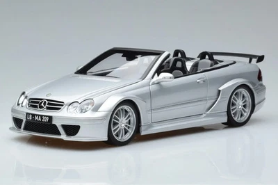 Kyosho Mercedes-Benz CLK DTM AMG Cabrio Silver 1/18 Scale Diecast Model Car - Image 1 of 4