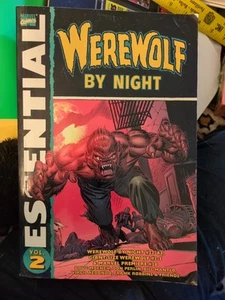 Marvel Essential Werewolf By Night Volume 2 B&W 1st Printing 2007 Moonlight 1st - Picture 1 of 6