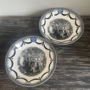 Royal Stafford Spookyville Witches Pasta Bowl Set Of 2 New 22.5cm (b) - Picture 1 of 7