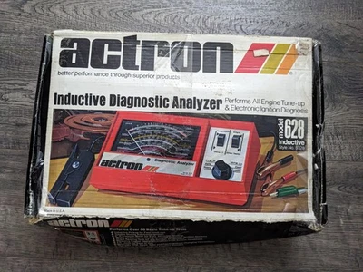 Винтажный индуктивный диагностический анализатор Actron модель 628 W коробка и руководство сделано в США - Изображение 1 из 4