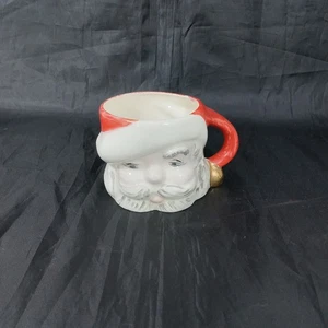 Taza de café/té Santa vintage 8 oz pintada a mano sin marca - Imagen 1 de 7