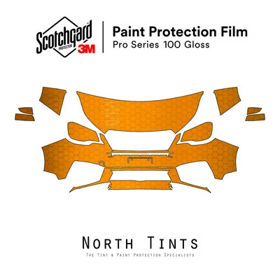 Sujetador transparente con película de pintura precortada serie 3M PRO PPF para Subaru Forester 2017-2018 Kit Foto 1 de 4