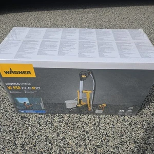 New & Sealed Wagner 2361555 W950 Flexio Professional Paint Sprayer Gun - Yellow - Picture 1 of 5
