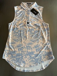 NWT Bad Birdie Womens Golf Polo Tank Top Size L Hendrix Button Stretch Retail$72 - Picture 1 of 9