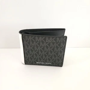 Michael Kors Cooper Billfold Passcase Geldbörse Bifold Bright White MK Logo - Bild 1 von 7