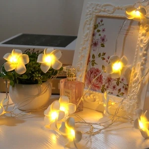 20 LED Flower Fairy String Lights Battery Lamp Wedding Party Home Room Decor - Picture 1 of 10