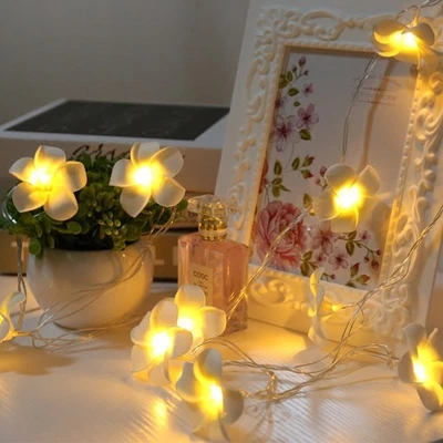 20 LED Flower Fairy String Lights Battery Lamp Wedding Party Home Room Decor  - Image 1 of 4