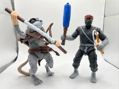 罕见 Master Splinter & Foot Clan 忍者 - 墨西哥 Bootleg TMNT 公仔 — 第 1/4 张图片