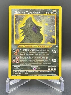 Shining Tyranitar 113/105 Neo Destiny Secret Rare Holo Vintage WOTC Pokemon TCG - Image 1 of 4