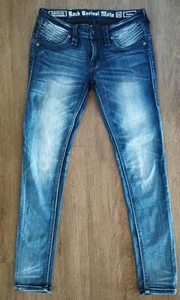Rock Revival Damen/Mädchen Dobbie skinny Jeans, Gr. 26, blau, Gut - Bild 1 von 8