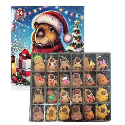 DDDONE 24 Days Capybara Advent Calendars Christmas Countdown Toys Calendar Playset 2025
