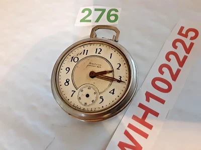 复古 1933 - 42 Westclox 怀表怀表。 仅零件,不工作 — 第 1/4 张图片