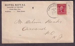 1906 copertina Hotel Royal DPO Anglesea NJ a Wilson Banks DPO Ormond NJ - Foto 1 di 2