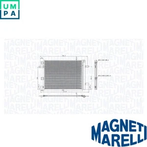 CONDENSER AIR CONDITIONING 350203105300 FOR MERCEDES-BENZ A-CLASS B-CLASS 1.3L - Picture 1 of 6