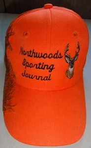 HUNTING CAP SAFETY ORANGE "NORTHWOODS SPORTING JOURNAL"  NWOT! - Picture 1 of 9