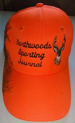 HUNTING CAP SAFETY ORANGE "NORTHWOODS SPORTING JOURNAL"  NWOT! - Image 1 of 4