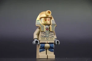 LEGO® Amset-Ra Minifig pha007 Pharaoh’s Quest Gold Face & Hat Mummy King 7327 - Picture 1 of 5
