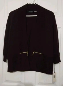 Cárdigan abierto para mujer IVANKA TRUMP púrpura talla XL PRECIO DE VENTA SUGERIDO POR EL FABRICANTE 79 $ NUEVO CON ETIQUETAS - Imagen 1 de 18
