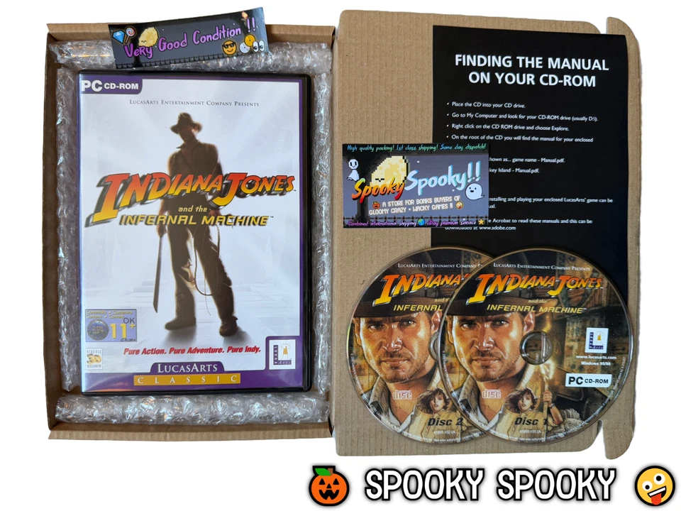 Indiana Jones and the Infernal Machine PC - VGC CIB - High Quality Packing - Image 1 of 4