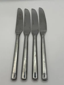 8er SET HAMPTON SILBERSCHMIEDE RITZ SECHSECKIG MATTIERT ROSTFREI ESSMESSER - Bild 1 von 4