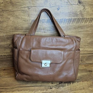 Borsa a tracolla DKNY Donna Karen in pelle marrone marrone chiaro - Foto 1 di 13