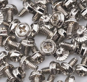 20x COMPUTER PC GEHÄUSE, MAINBOARD MONTAGE, FESTPLATTENSCHRAUBEN Silber Nickel 6/32 - Bild 1 von 2